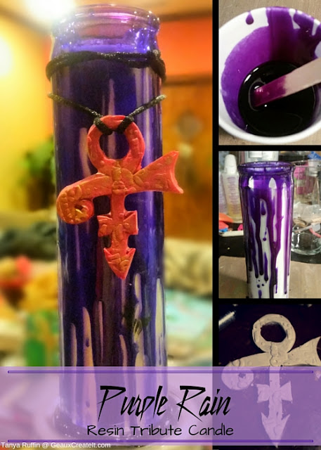 Purple Rain Resin Candle- Tanya Ruffin for Amazing Mold Putty