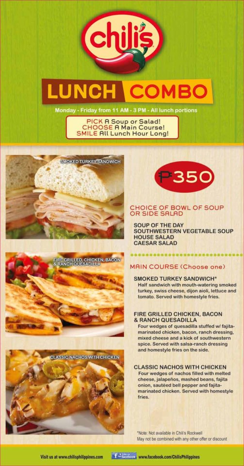 Lafang Adventures What I think of the Chili's Lunch Combo