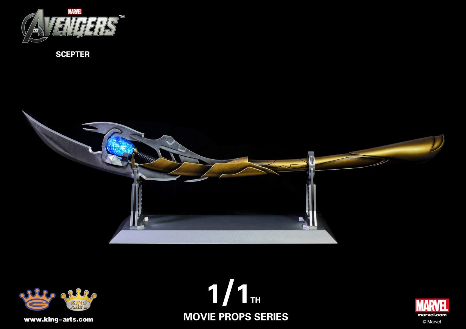 NewGen ToyZ 1/1 Movie Props Series * MPS002 * 1/1 LOKI’S CHITAURI SCEPTER