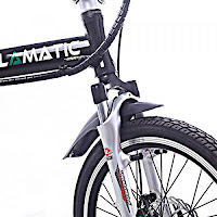 Front suspension fork on Cyclamatic CX4 Pro E-Bike