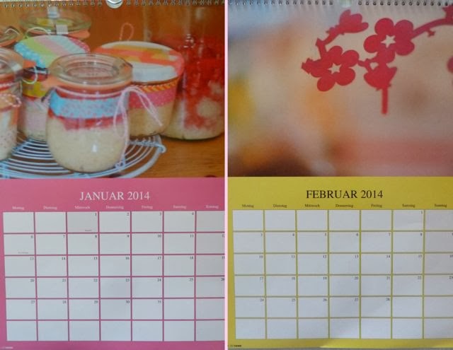 iris loves pink peonies: ein Kalender f&uuml;r die K&uuml;che