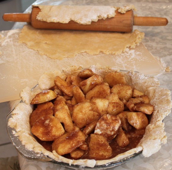 this is an homemade apple pie Upstate Utica, New York Style. My mom's recipes used all from scratch homemade ingredients. The crust is a homemade recipe along with the homemade apple pie filling. this recipe is the best