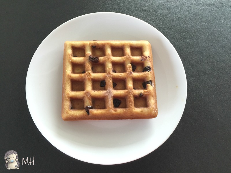 Gofre con pepitas de chocolate