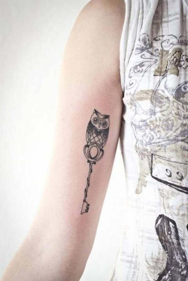 owl arm women tattoo owl arm women tattoo