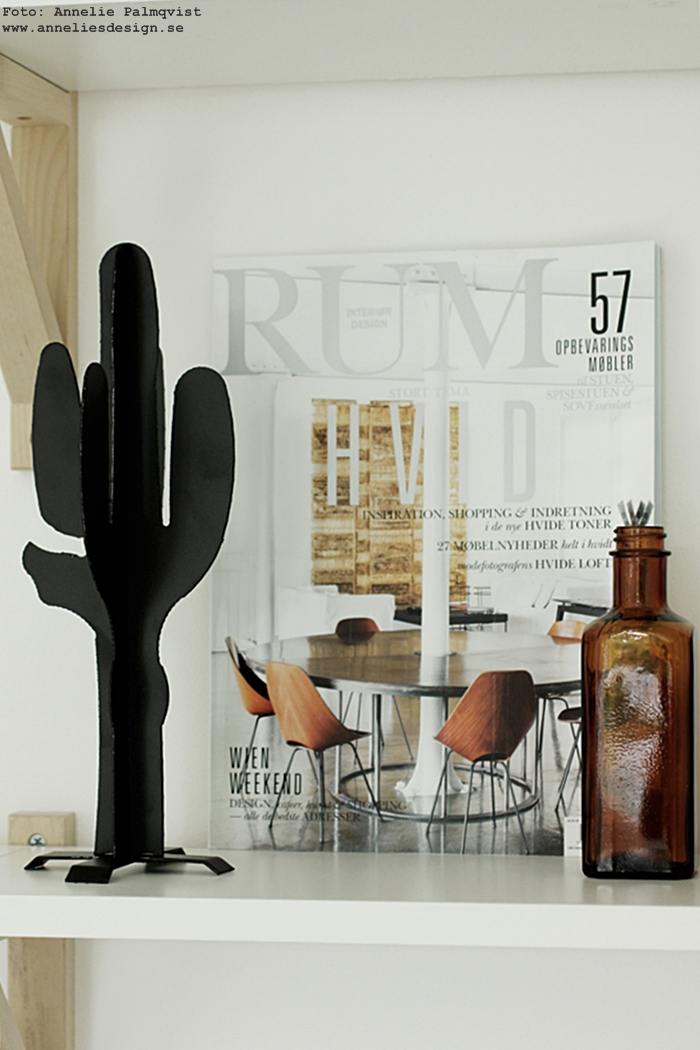 Svart, vitt & rött: kaktus 3d, design: annelie palmqvist