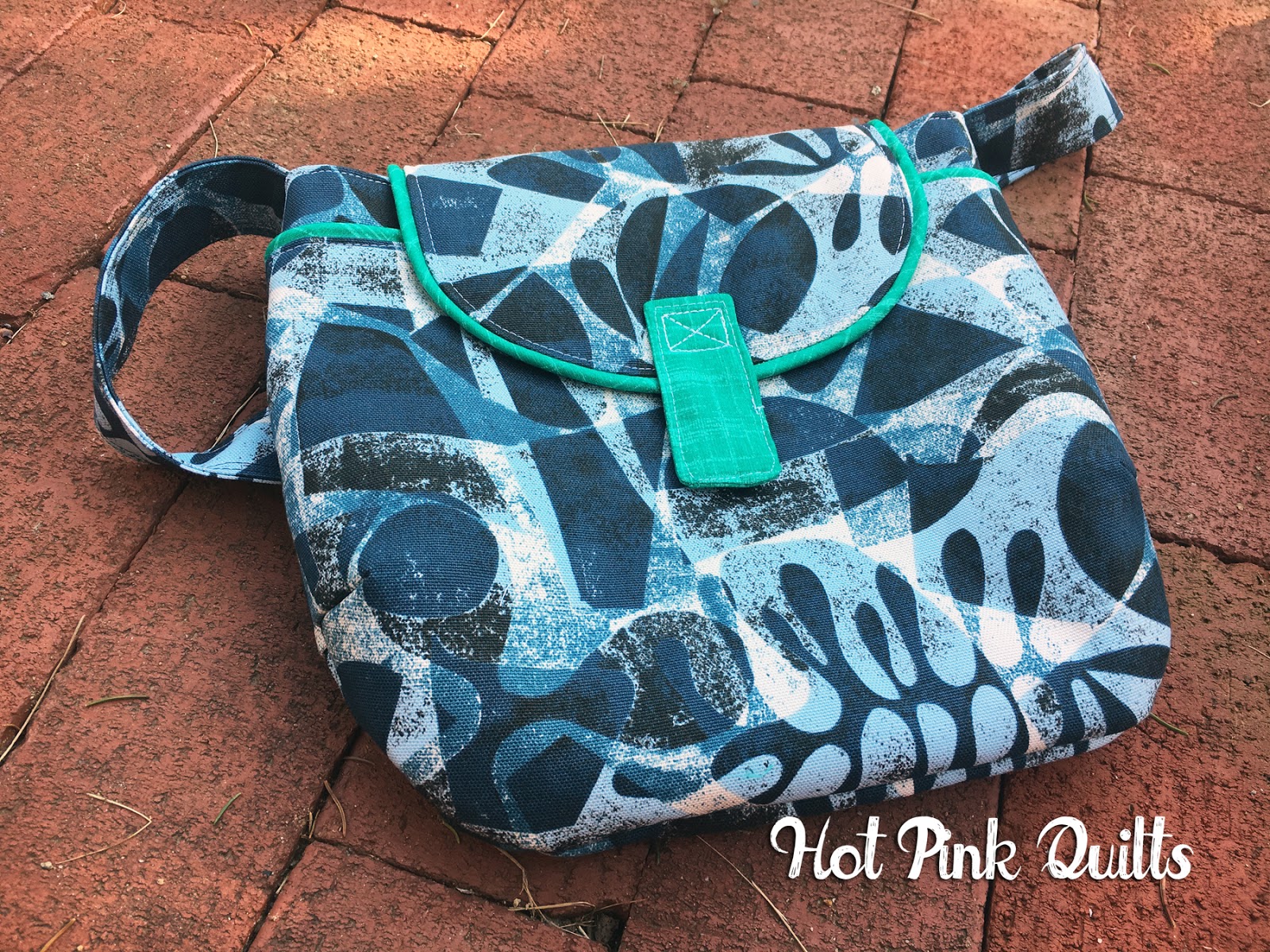 hot pink quilts Gatherer Crossbody Bag, Take 1