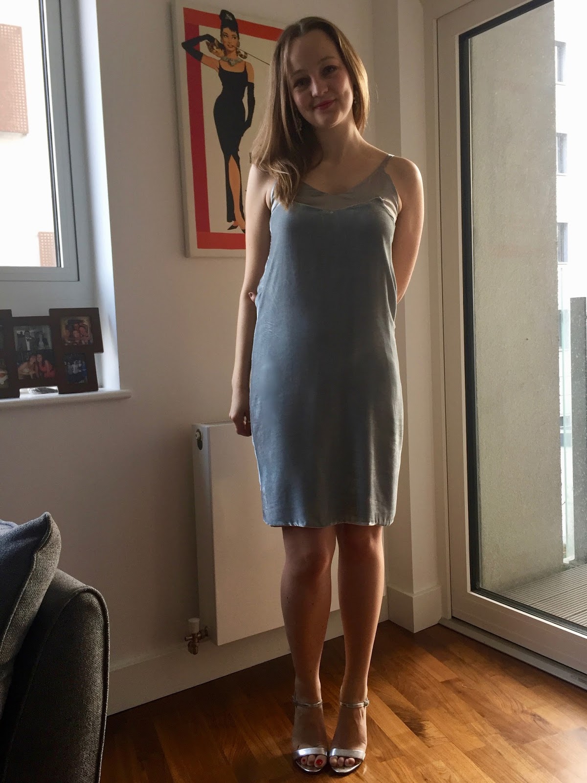 frame velvet slip dress