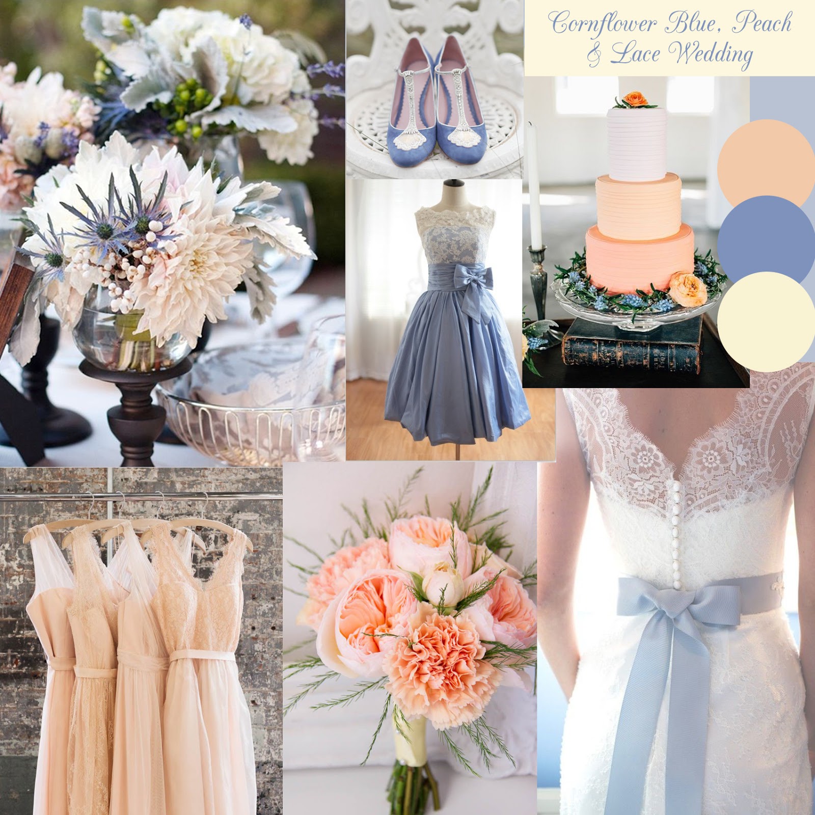 Knots And Kisses Wedding Stationery Bespoke Cornflower Blue Peach If It Eals To You For Your Wedding Incorporating Lots Of The Lace Details Reflect Stationery And A Gorgeous Pair Cornflower Blue Shoes