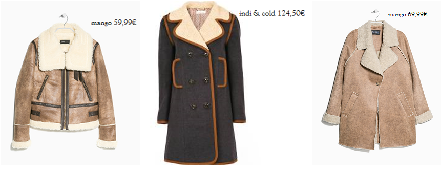 composición abrigos de borrego