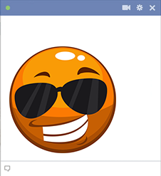 Sunglasses Facebook Emoji
