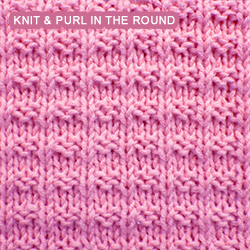 Ridge Rib - Pattern 2 - knitting in the round