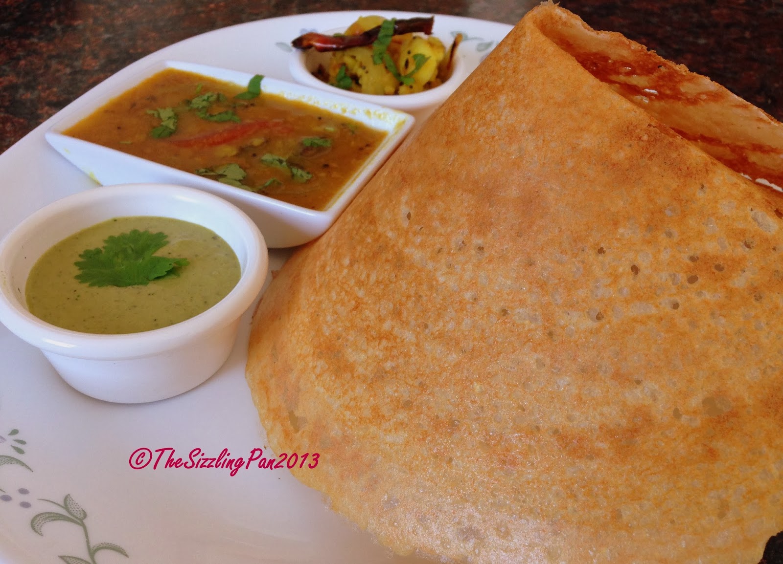 The Sizzling Pan "Mix Daal" + Brown Rice Idlies/ Dosa with Mint