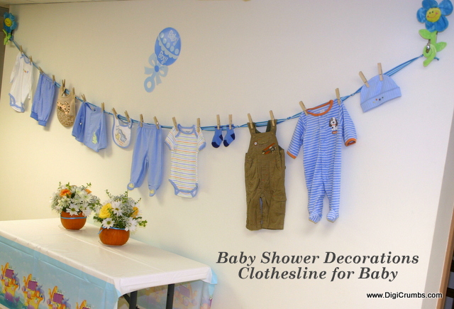 DigiCrumbs: Baby Shower Ideas - Hang a Clothesline for