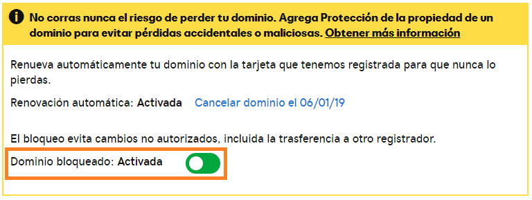 desactivar bloqueo