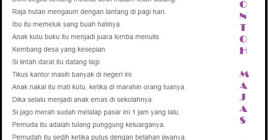 Contoh Majas Metafora Dalam Bahasa Inggris Modify 5