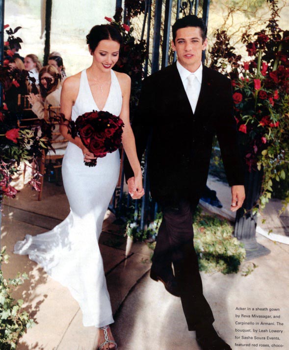 Red Carpet Wedding Amy Acker and James Carpinello Red Carpet Wedding