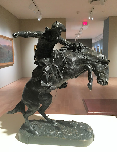 Milkwaukee Art Museum: The Bronco Buster, by Frederic Remington (1895, cast ca. 1919)
