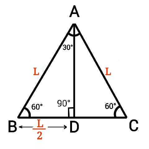 Altitude of a triangle Equilateral triangle (sambaahu tribhuj) ka area formula proof in hindi
