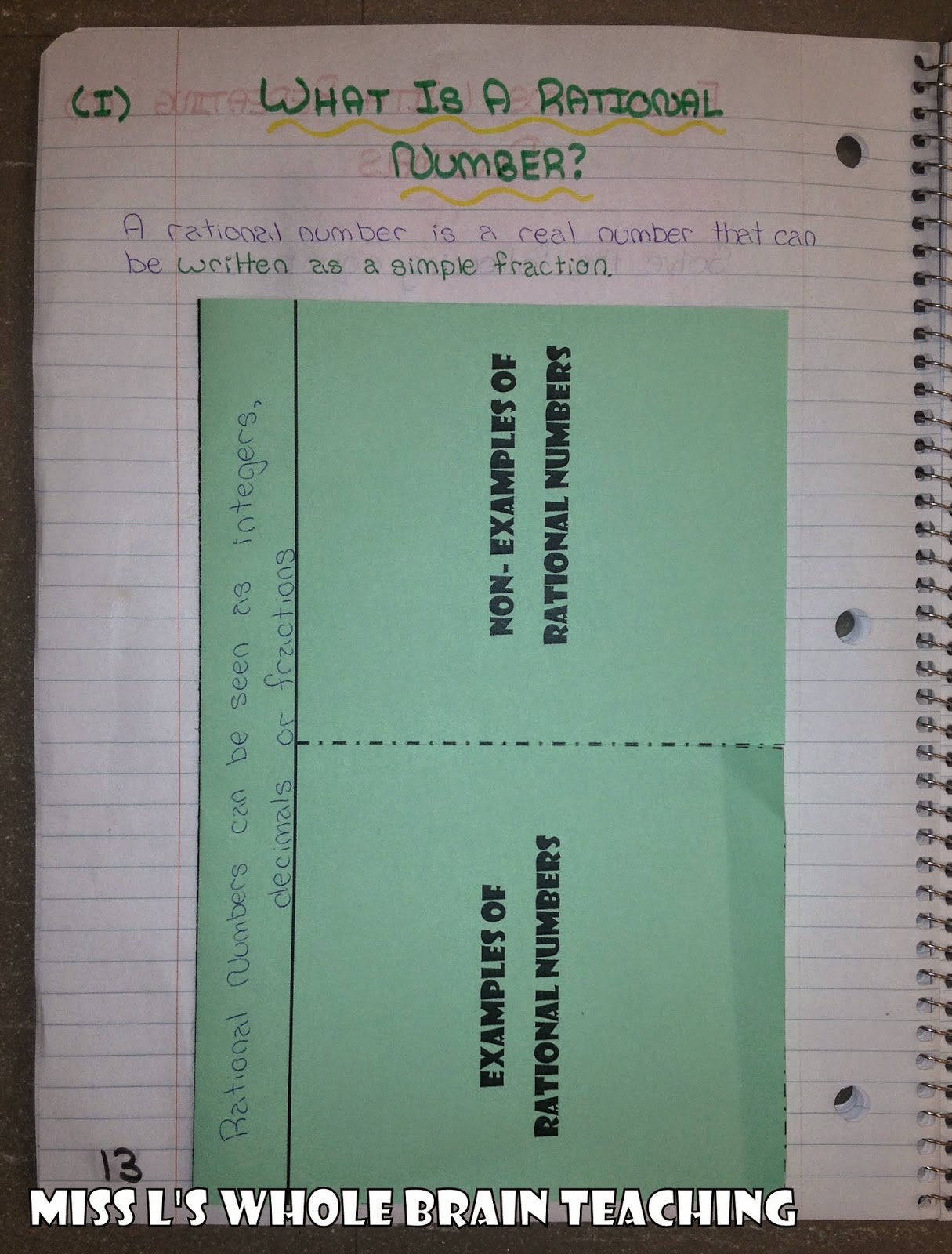Miss L's Whole Brain Teaching: Interactive Notebooks (I.N.B) in Grade 8 ...