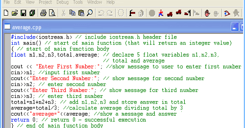 Program Average Algorithm and Flowchart ~ C++ Tutorial With Basic ...