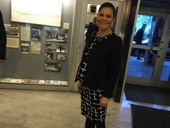Crown Princess Victoria of Sweden attended a conference on "Agenda 2030 - The efforts necessary for Sweden to reach its global goals and sustainable development" at a Swedish community center.