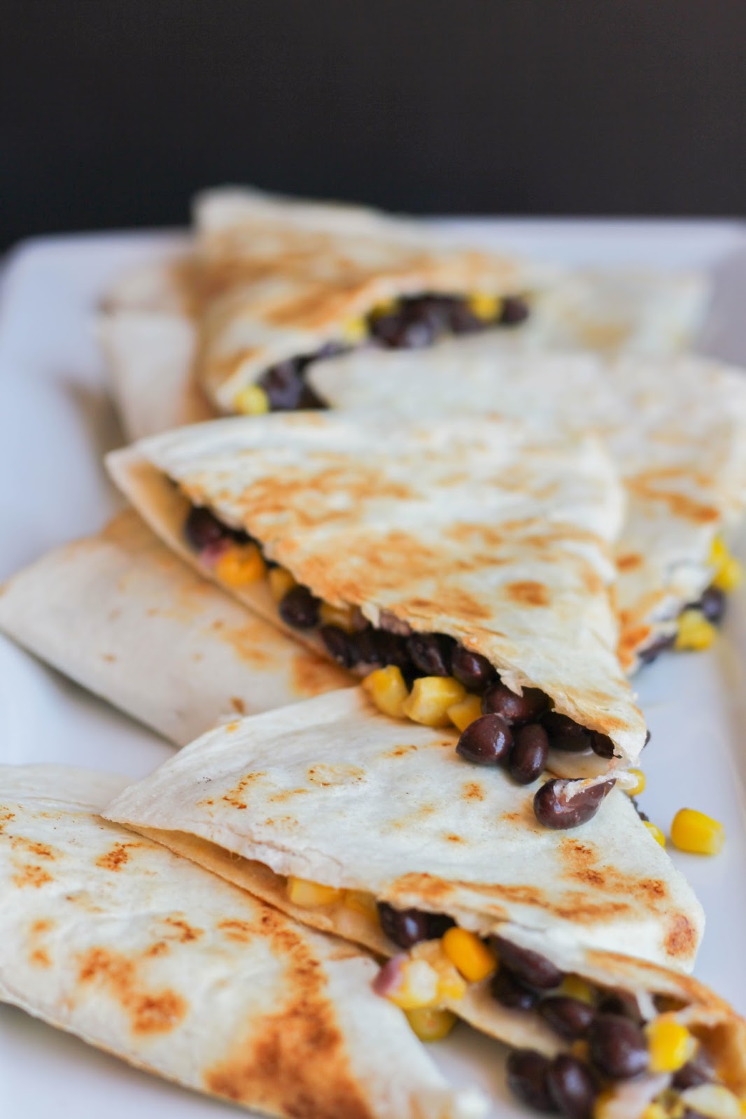 Black Bean, Corn & Pepperjack Quesadillas