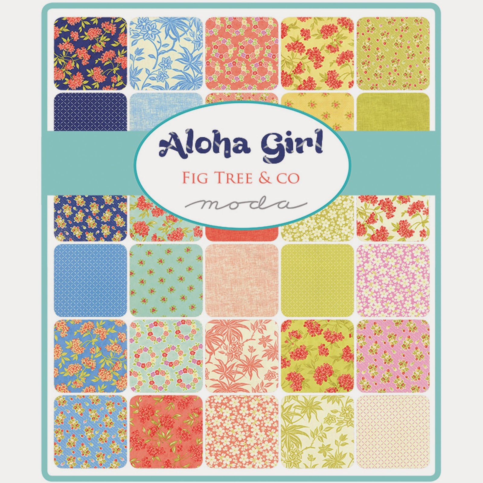 Crazy Quilt Girl Fabric Shop Moda ALOHA GIRL Fabric