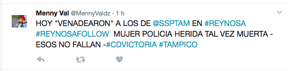 EL "TORO" del CDG SIGUE TUMBANDO "ESTATALES",TRASCIENDE "MUERTE de MUJER POLICÍA" en ENESIMO TOPÓN en REYNOSA,...y otros heri Screen%2BShot%2B2017-03-28%2Bat%2B15.32.30