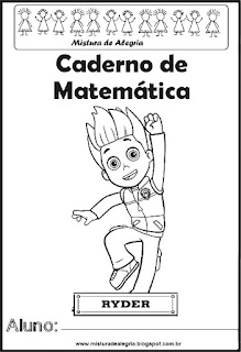 capa Capa para caderno Patrulha Canina