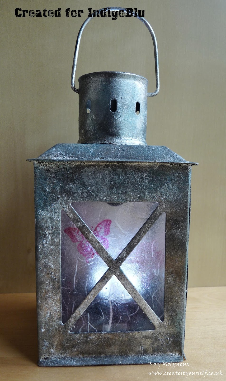 IndigoBlu Blog Paint Effect Lantern