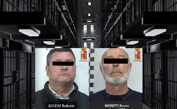 Quarta mafia, i boss Rocco Moretti e Roberto Sinesi in regime di “41 bis” 