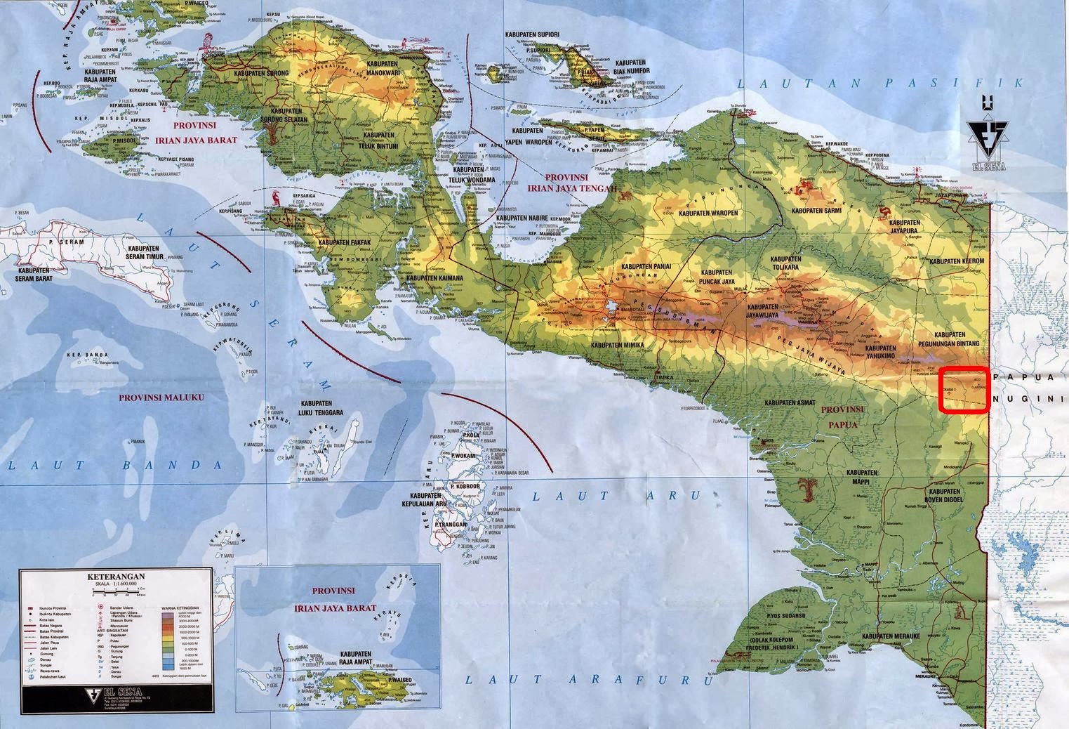 Secara geografis sebelah timur indonesia berbatasan dengan