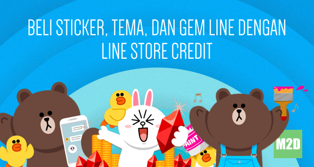 Cara Membeli Sticker Tema dan Gem LINE dengan LINE Store Credit