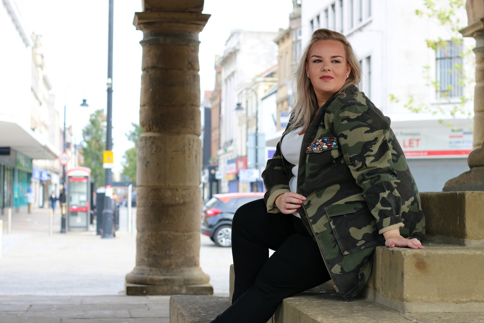 Plus Size Camo Print Jacket from Yours Clothing WhatLauraLoves South Shields