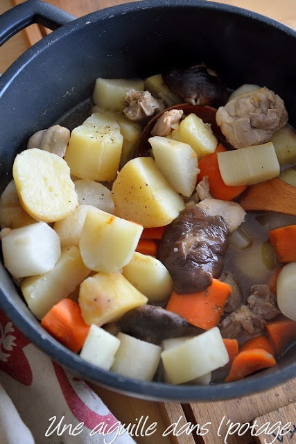 traditional japanese stew with dashi stock