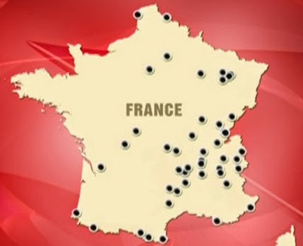 La carte des points noirs La carte des points noirs - France