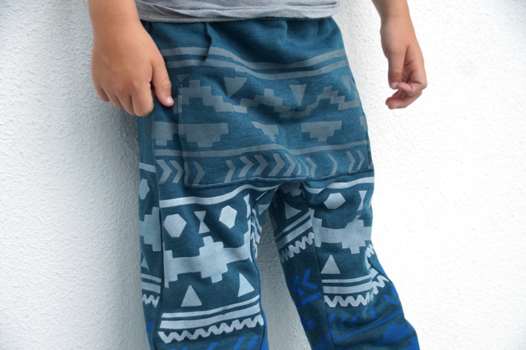 free baggy trousers pattern, Nosh Organics