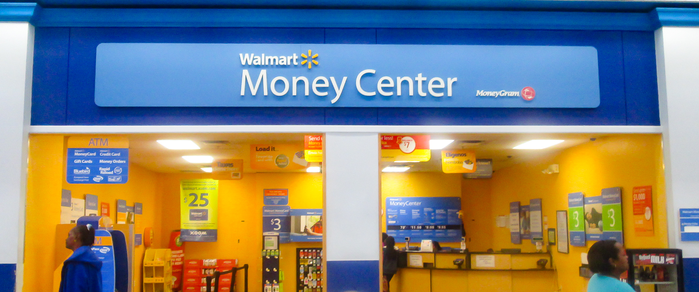 Walmart stores, you can use MoneyGram