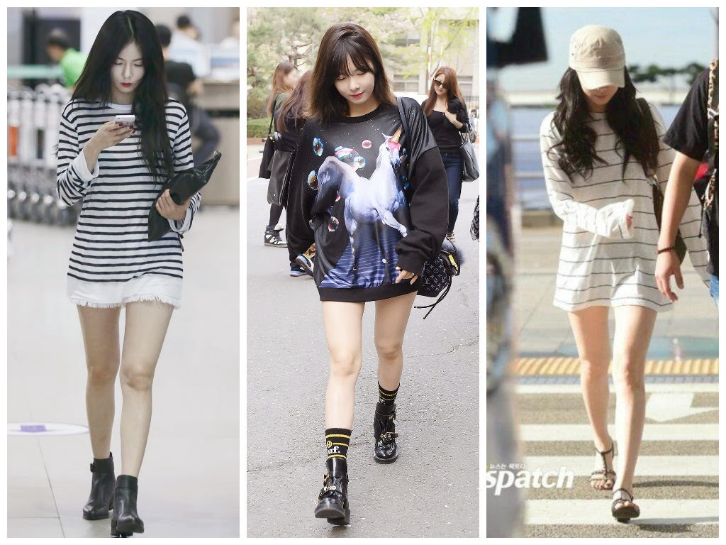 Off Stage: 4Minute's Hyuna airport fashion in 2014 | The Kpop Fashion