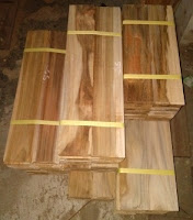Gambar Flooring kayu jati grade putih