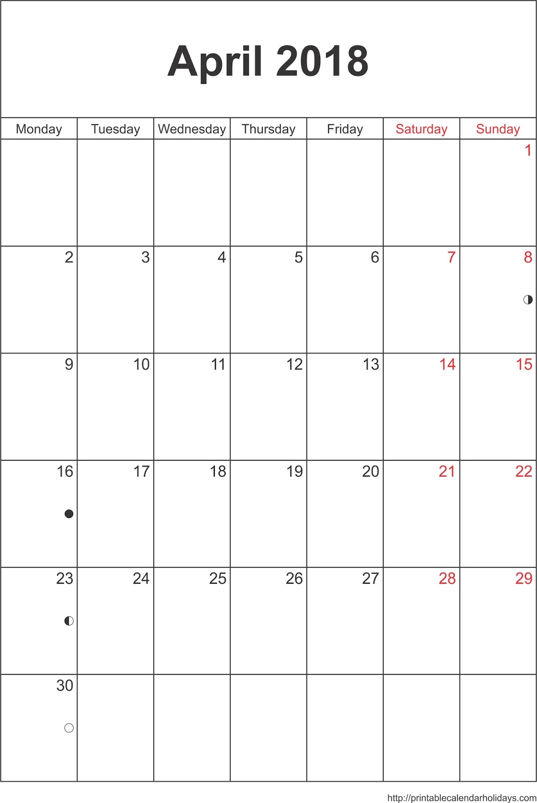 free word calendar templates 2018