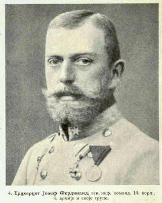 Archduke Josef Ferdinand, Inf-Gen. Comm. 14th Corps, 4th Army and own group.