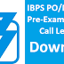 IBPS CWE PO/MT-VII Pre-Exam Training Call Letter/Admit Card Download