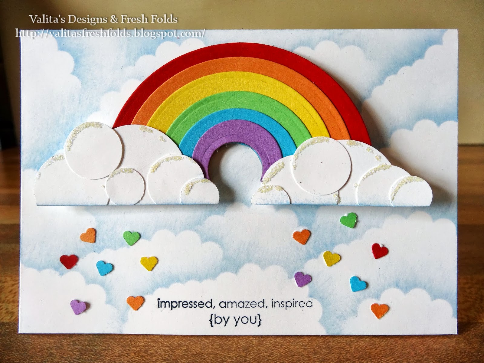 Valita's Creative Designs Rainbow card
