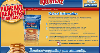 Krusteaz will pay for half of your pancakes if you have a fundraiser