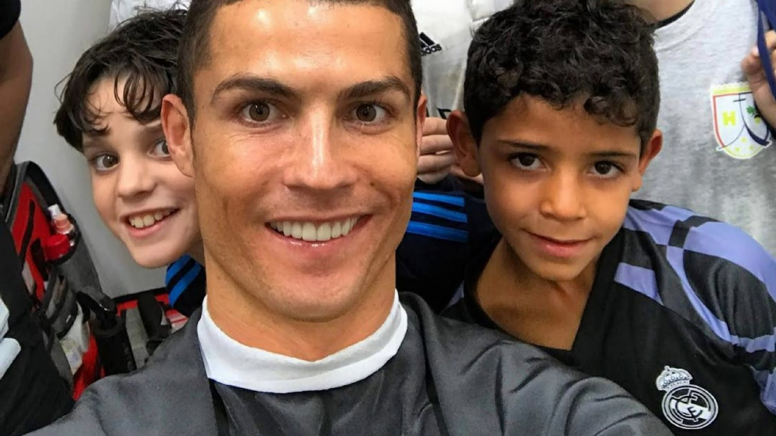 FOOTBALL CRISTIANO RONALDO�S 7YEAROLD SON JR HITS A