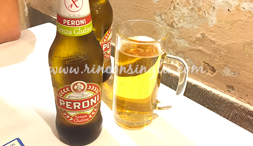 Nuestro viaje a Roma sin gluten cerveza peroni sin gluten