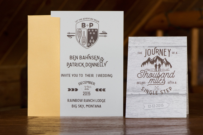 Jessie Moore Photography / Montana Wedding Invitations by Molly Stratton Design
