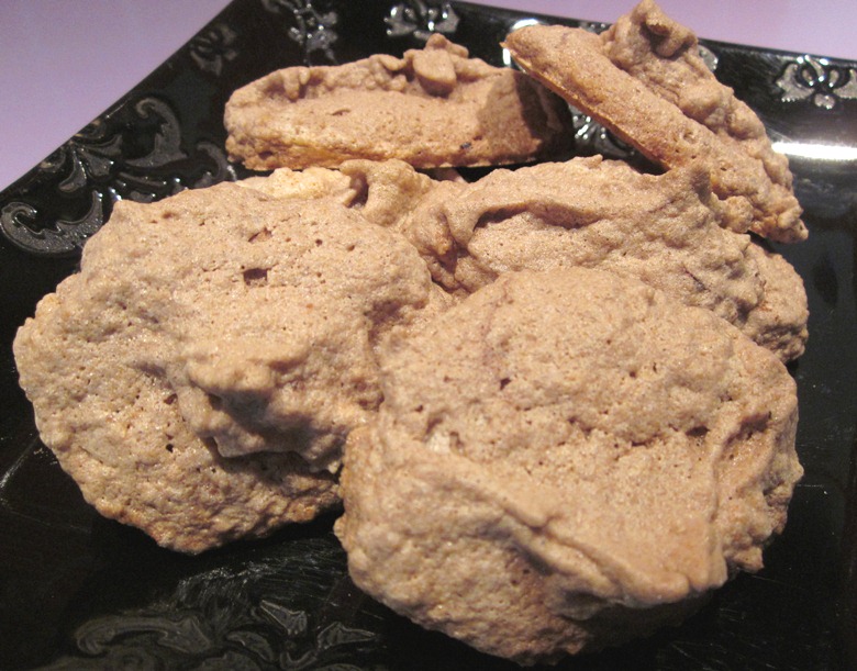 meringues biscuitées sans gluten amandes chocolat