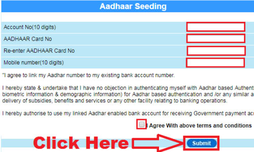 how to link aadhaar card with central bank of india account